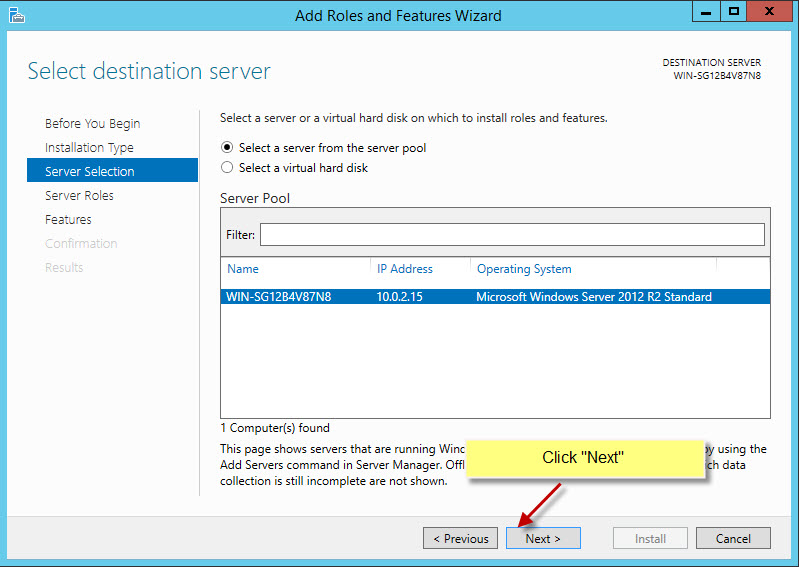 Smtp configuration for Windows 2012 and higher