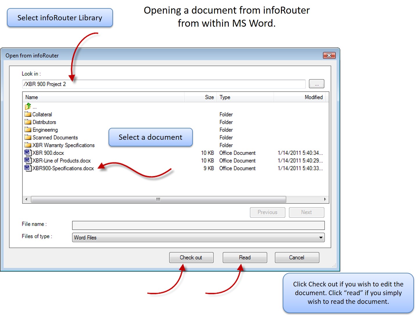 inforouter add-in for microsoft word users guide
